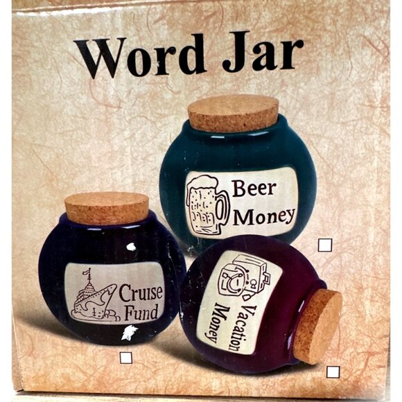 Muddy Waters Pottery Wine Fund Ceramic Jar Funny Savings Bank For Wine Lovers - Picture 7 of 9